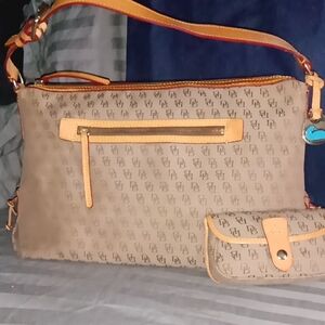 Dooney & Bourke Brown Crossbody Bag and Wallet